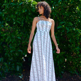Molly Dress - Antique Rose Stripe