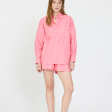 Chiara Long Sleeve Classic Shirt - Plumeria