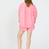 Chiara Long Sleeve Classic Shirt - Plumeria