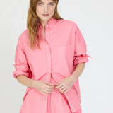 Chiara Long Sleeve Classic Shirt - Plumeria
