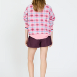 Dakota Knit - Grape Mist Plaid