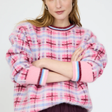 Dakota Knit - Grape Mist Plaid