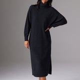 Rumari Roll Neck Dress - Khaki