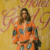 Noddy Dress - Orange Plates