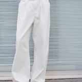 Felicity Denim Trousers - White