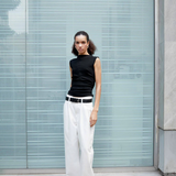 Felicity Denim Trousers - White