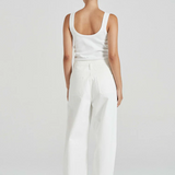 Felicity Denim Trousers - White