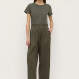 Geno Poplin Pant - Moss
