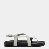 Maddison Sandal - Ecru Suede