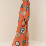 Noddy Dress - Orange Plates