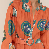 Noddy Dress - Orange Plates