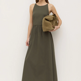 Posie Midi Dress - Moss