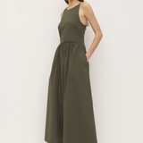 Posie Midi Dress - Moss