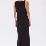 Reign Textured Midi Dress - Black