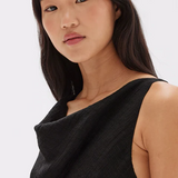Reign Textured Midi Dress - Black