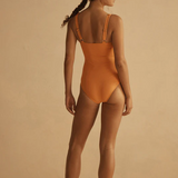 Square Neck One Piece - Tangelo