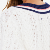 Espada Louie V Neck Sweater - Creme