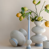 Candleholder Mixed Pair - Fractured Gloss with Band