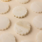 Scallop Coaster - White Onyx