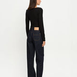 Quinn Knit Top-Black
