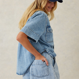 Relaxed Everyday Short - Vintage Blue Denim