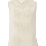 Mesh Knit Tank - Ecru