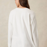 Slouchy Long Sleeve Tee - Vanilla