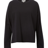 Slouchy Long Sleeve Tee - Black