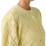 Pauline Pointelle SS Cardi - French Vanilla