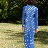 Elizi Mesh Dress - Royal/Antique