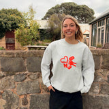 Red Keychain Crew - Grey Marle
