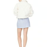 Sienna Quilted Bomber Jacket - Birch Quilt