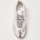 Rife Shimmer Leather Sneaker - Silver