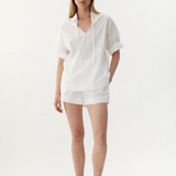 Billie Short Sleeve Shirt - White