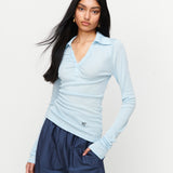 Louise Knit Top - Blue