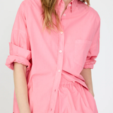 Chiara Long Sleeve Classic Shirt - Plumeria