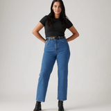 Ribcage Straight Ankle Jeans - Jazz Pop