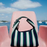 Lilo - Mini bag - Navy/Verde Stripe
