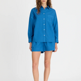 Chiara Long Sleeve Classic Shirt - Deep Dive