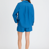 Chiara Long Sleeve Classic Shirt - Deep Dive