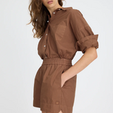 Chiara Long Sleeve Classic Shirt - Macchiato