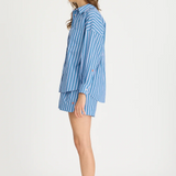 Chiara Long Sleeve Shirt Multi Stripe - Real Teal/Spicy Orange/Blue