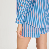 Chiara Long Sleeve Shirt Multi Stripe - Real Teal/Spicy Orange/Blue