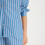 Chiara Long Sleeve Shirt Multi Stripe - Real Teal/Spicy Orange/Blue