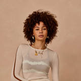 Merino Wool Long Sleeve Top - Cream