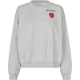 Sydney Strawberry Sweatshirt - Grey Melange