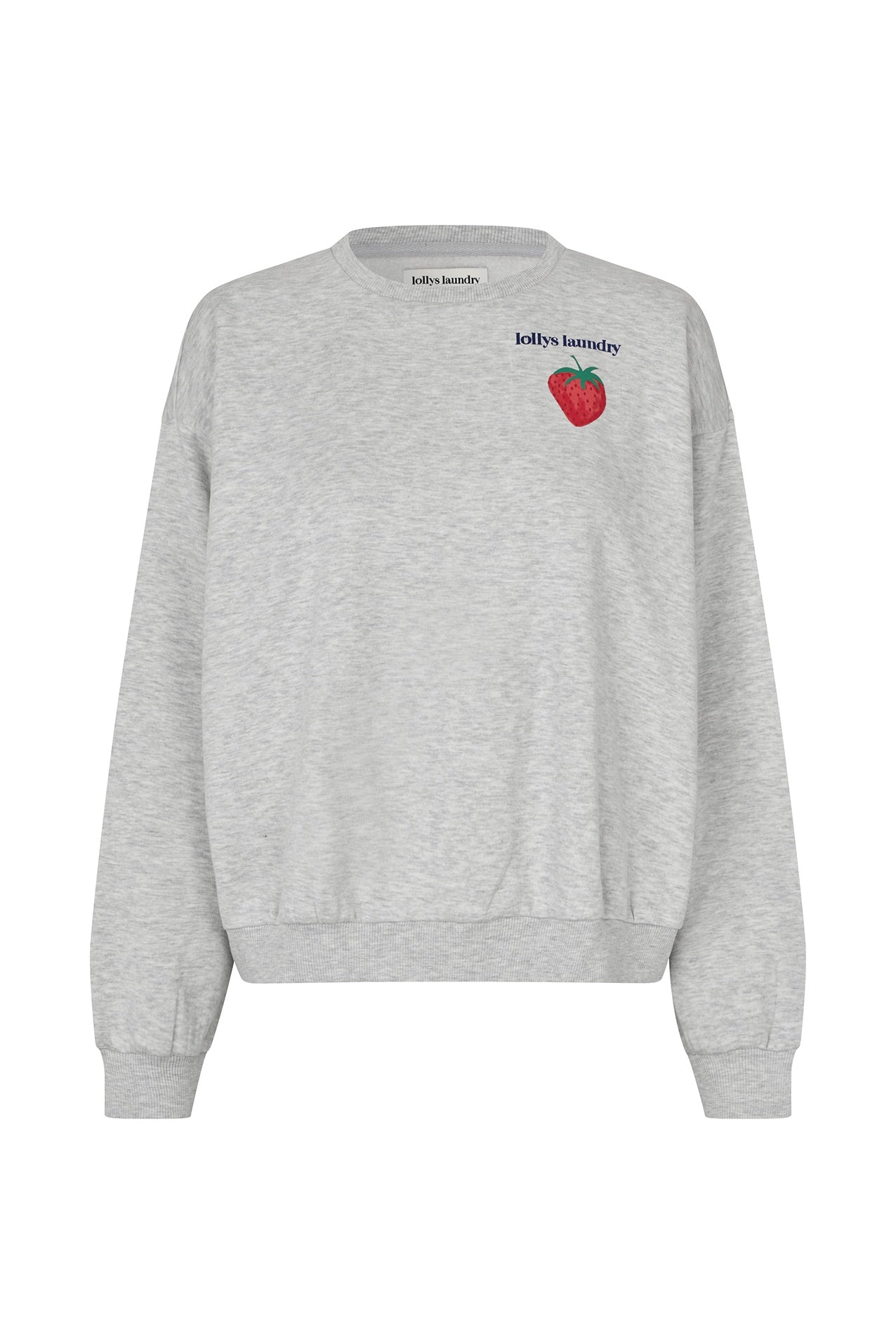 Sydney Strawberry Sweatshirt - Grey Melange