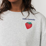 Sydney Strawberry Sweatshirt - Grey Melange