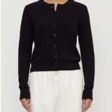 Orina Cotton Cashmere Cardigan - Black