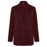 Mendoza Boyfriend Blazer - Bordeaux